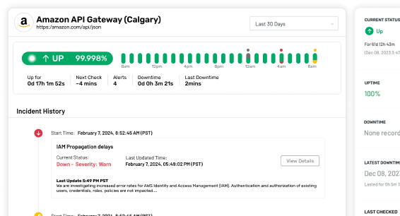 Cloud Status
Analysis View