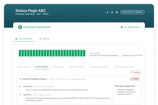 Cloud Status StatusPage
View