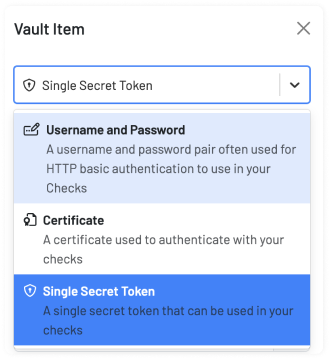 secure vault credential storage