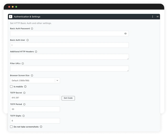 support for advanced web applications