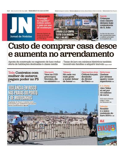 View Jornal de Notícias outages and uptime